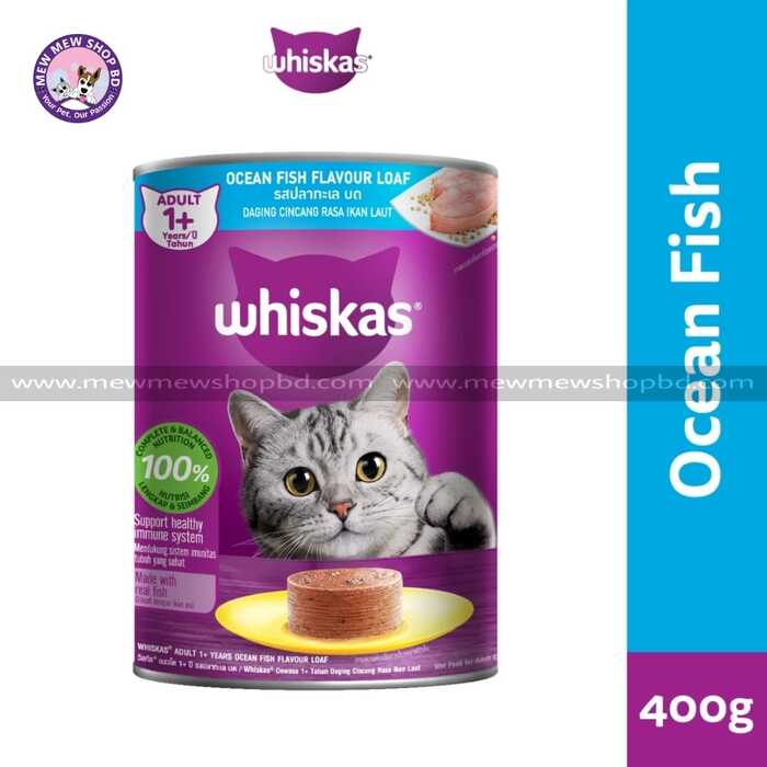 Whiskas Ocean Fish Can 400 gm