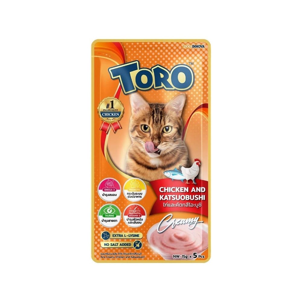 Toro Toro Lickable Treat Chicken and Katsuobushi (5*15g)