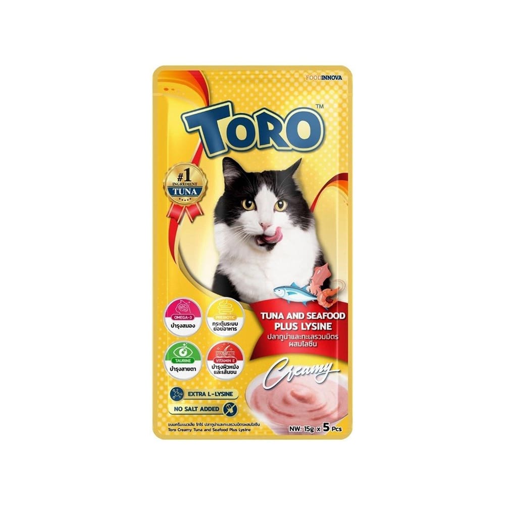 Toro Toro Lickable Treat Tuna & Seafood (5*15g)