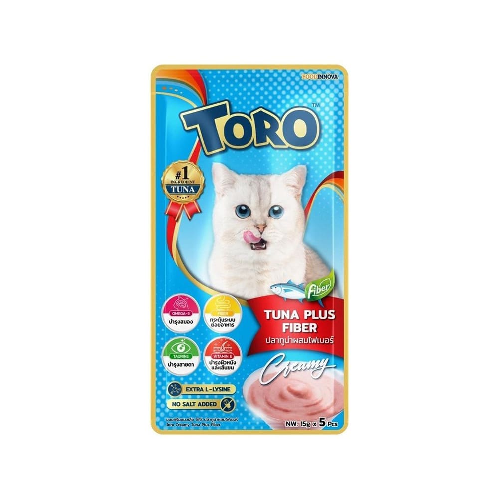 Toro Toro Lickable Treat Tuna Plus Fiber (5*15g)