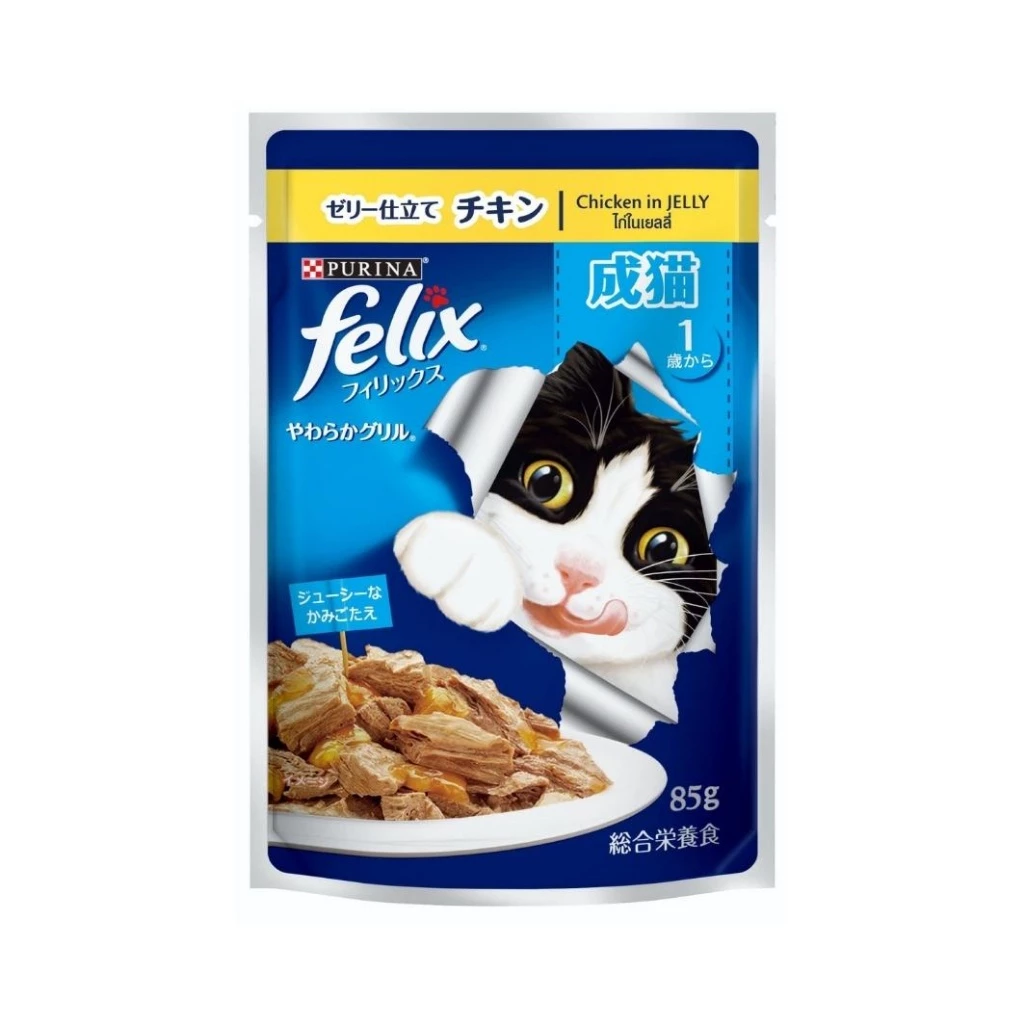 Purina Felix Adult Cat Pouch Chicken in Jelly 85g