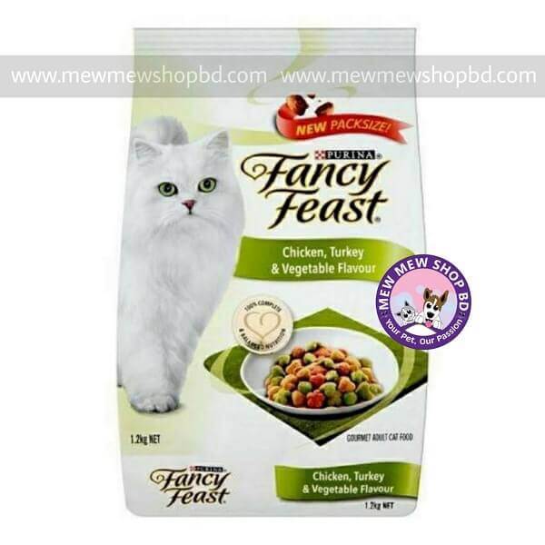 Fancy Feast Adult Dry Cat Food Chicken, Turkey & Vegetable 1.2 kg