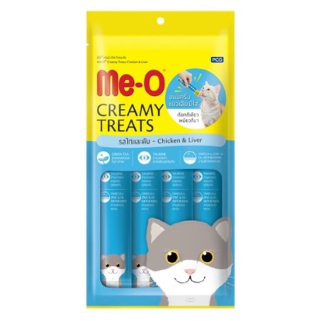 Me-O Meo Creamy Treats Chicken & Liver Flavor (4*15g)