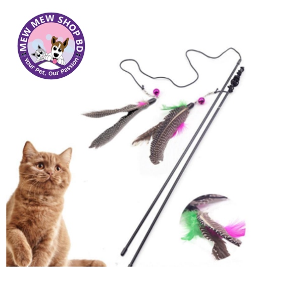 Cat Feather Teaser Toy - Cats toys Stick