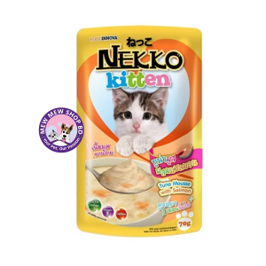 NEKKO Kitten Pouch Tuna Mousse with Salmon 70gm