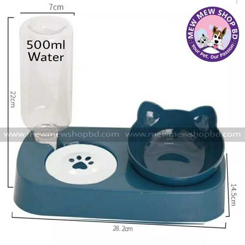 2in 1 Automatic water Dispenser with Food Bowl
