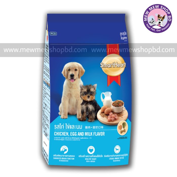 SmartHeart Dog Dry Food Chicken, Egg & Milk (Puppy Large Breed) 3kg