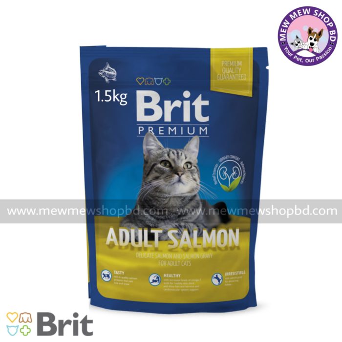 Brit Premium  Adult Cat Food Salmon 1.5kg