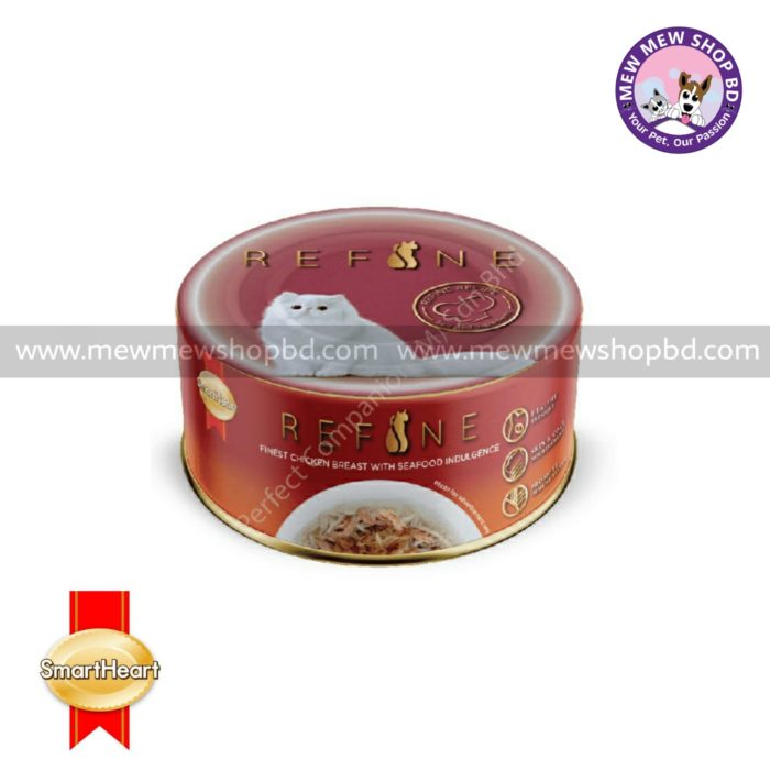Smartheart Refine Cat Canned Food Chicken Breast With Seafood Indulgence (80g)