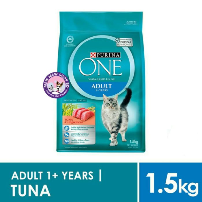 Purina One Adult Cat Food  Tuna 1.5KG