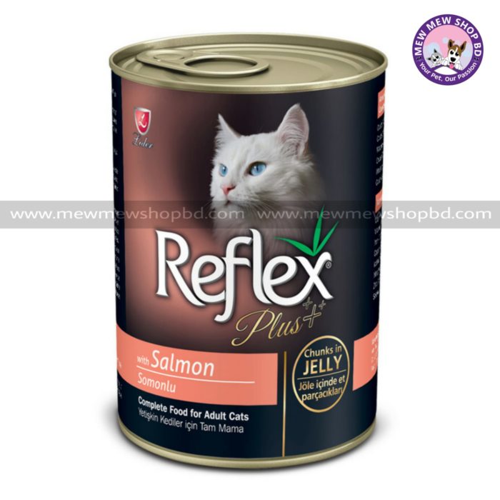 Reflex Plus Adult Cat Can Food with Salmon 400g