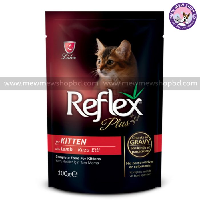 Reflex Plus Kitten Wet Food with Lamb 100g