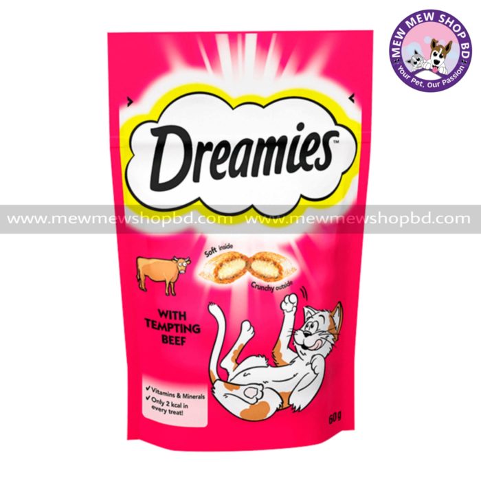 Dreamies Treats For Cat Tempting Beef (60g) [UK]