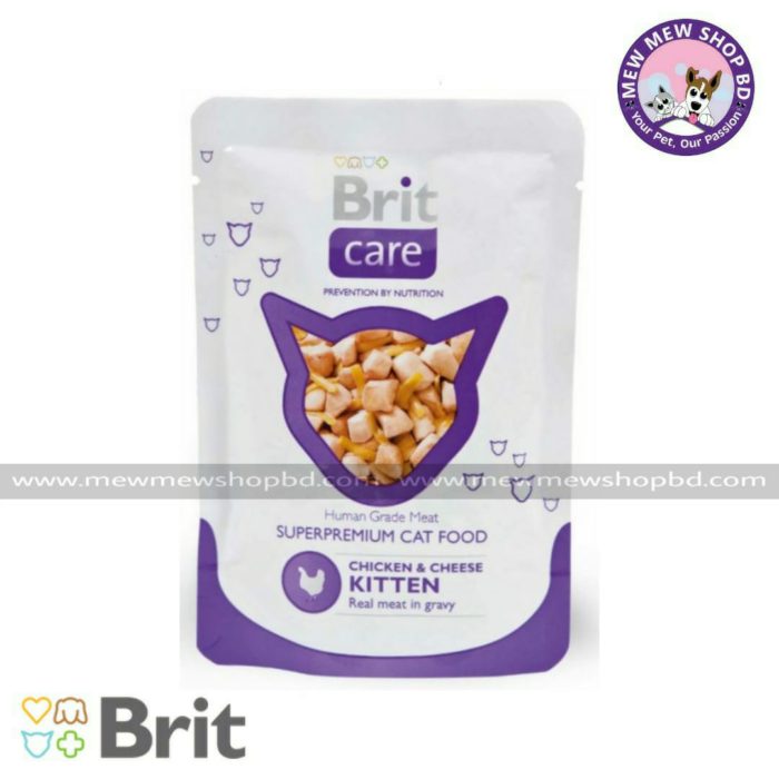 Brit Care Kitten Chicken & Cheese Pouch 80g