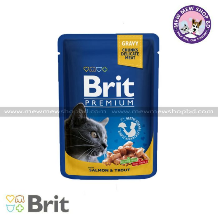 Brit Premium Cat Pouch Salmon & Trout 100g