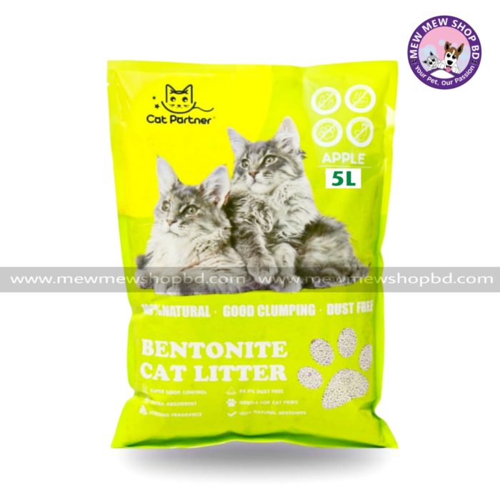 Cat Partner Bentonite Cat Litter (Apple) 5ltr