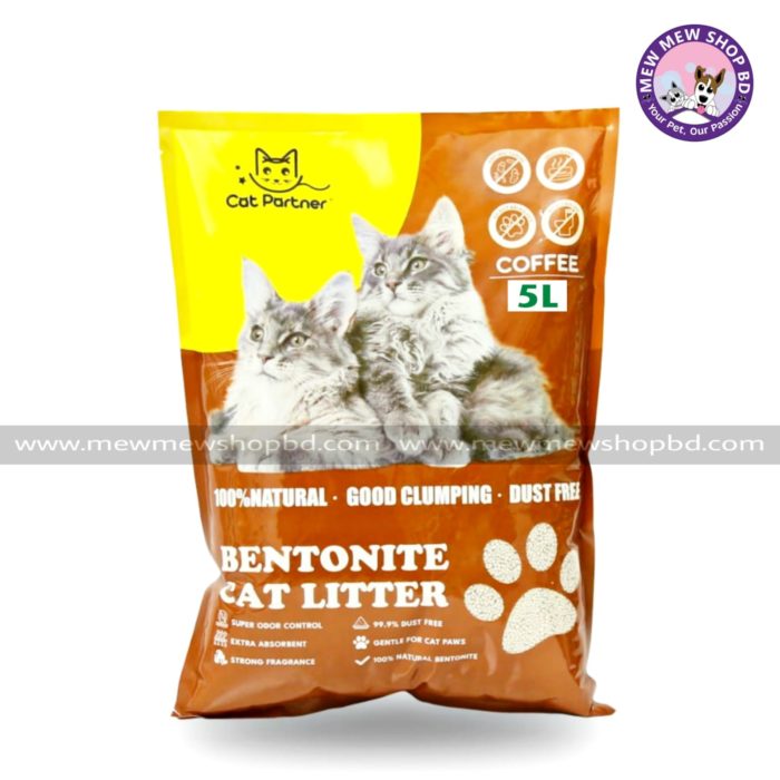 Cat Partner Bentonite Cat Litter (Coffee) 5ltr