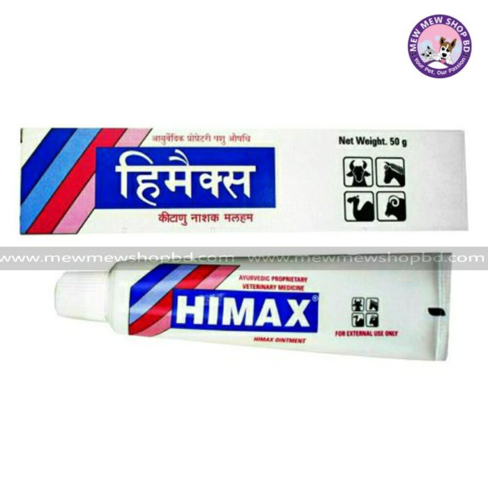 HIMAX Ointment AYURVEDIC Veterinary Medicine 50g