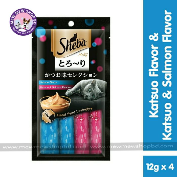 Sheba Melty Cat Treats Katsuo & Salmon (12gx4)