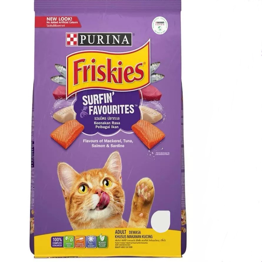 Purina Friskies Surfin Favourites Adult Dry Cat Food