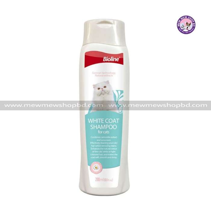 Bioline White Coat Shampoo for Cats 200ML
