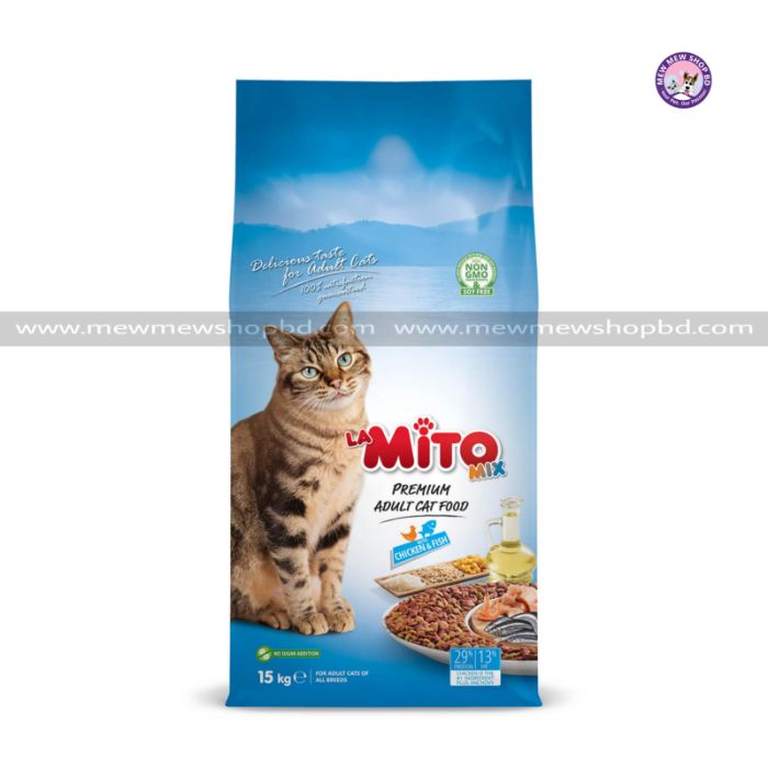 Mito Mix Adult Cat Food with Chicken & Fish 15 kg