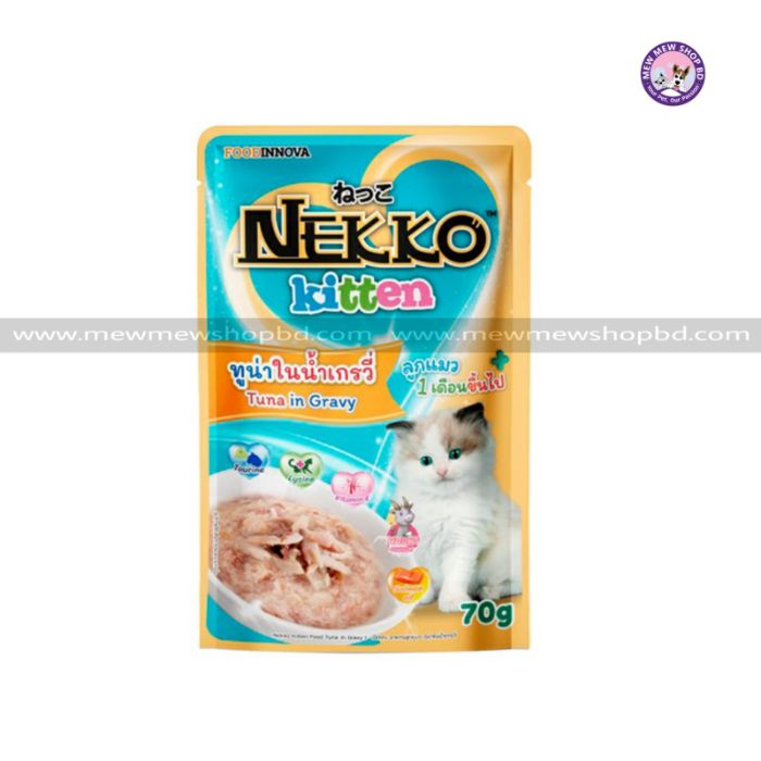 Nekko Kitten Pouch Tuna in Gravy 70g