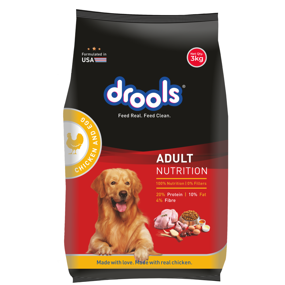 Drools Adult Dog Food Chicken & Egg 3kg