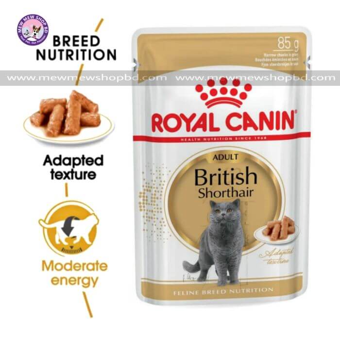 Royal Canin Wet Food British Shorthair Adult Pouch 85g