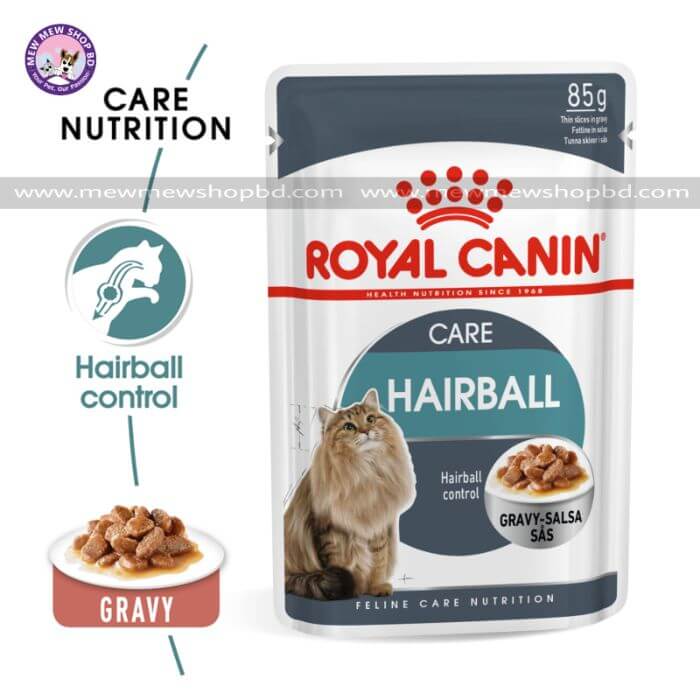 Royal Canin Wet Cat Food Hairball Care with Gravy 85g