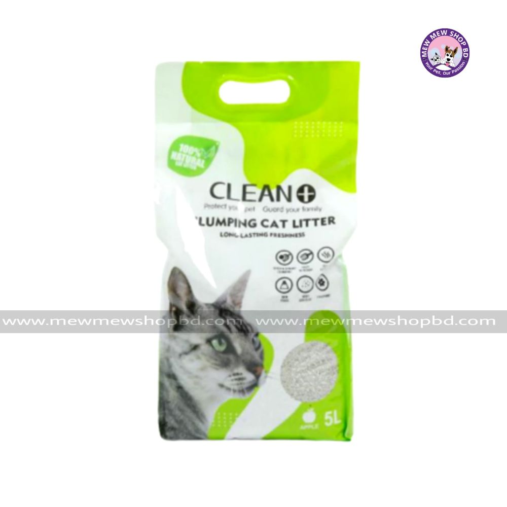 Clean Plus Clumping 5L litter for Cats (Apple)