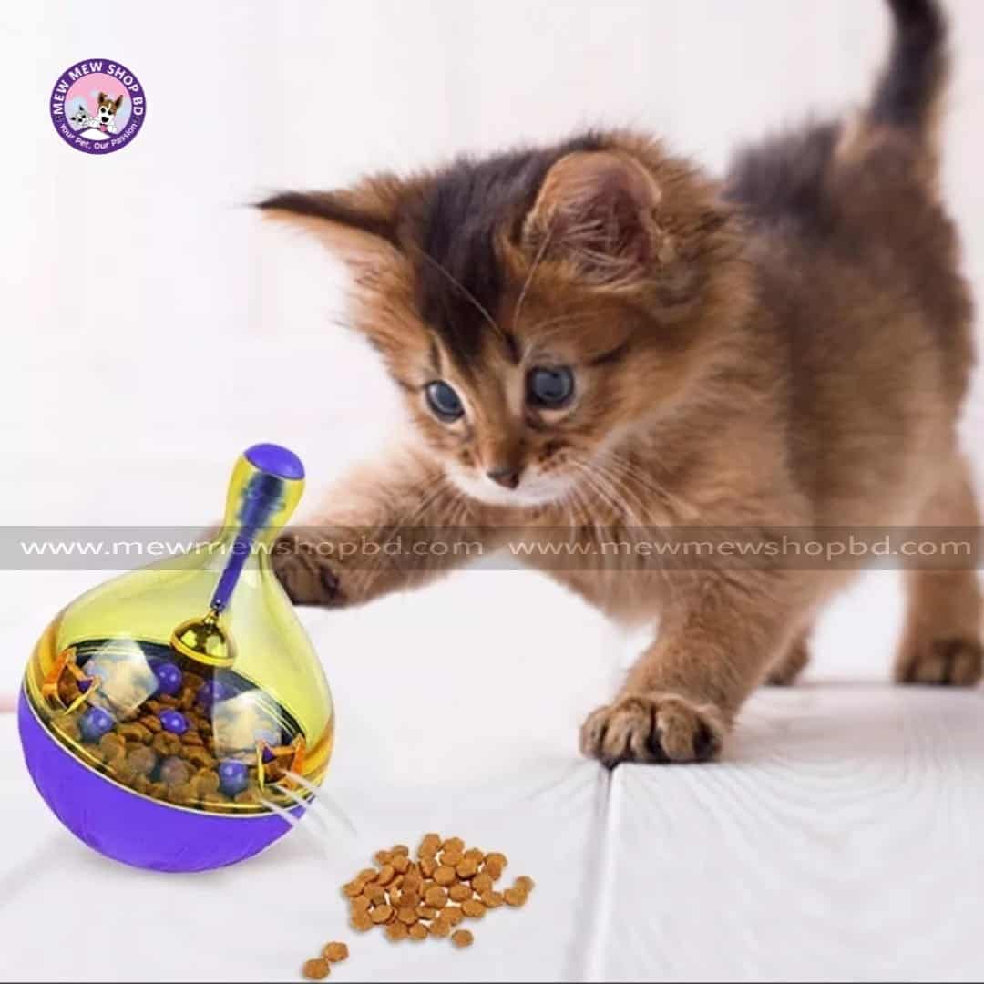 Interactive Cat Toy Shaking IQ Treat Ball Smarter Pet Toys Food Ball Food Dispenser For Cats Playing Training Balls