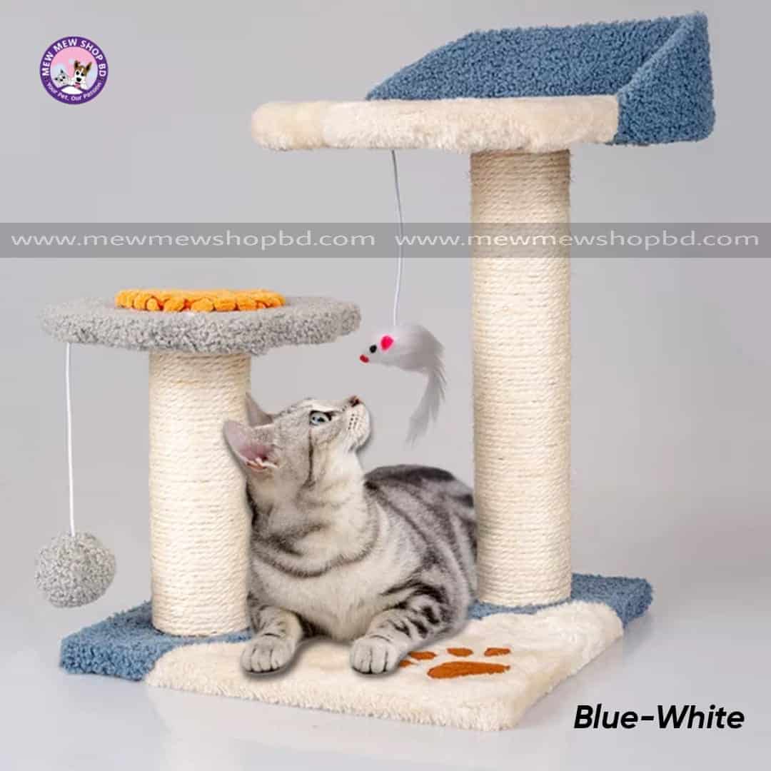 Sofa Shape Double Tower with Mouse Ball Cat Tree (KL221)