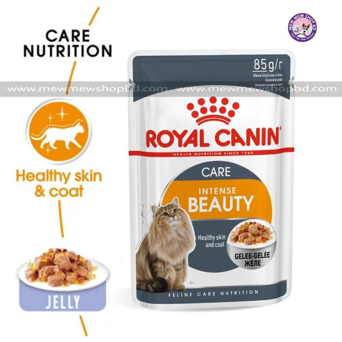 Royal Canin Intense Beauty Wet Food Pouch in Jelly 85g