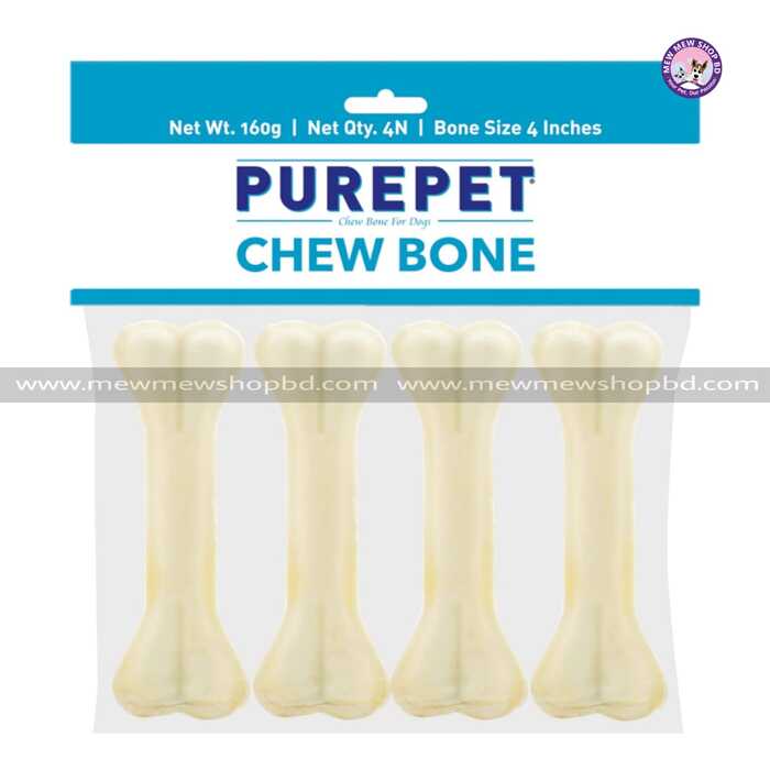 Purepet Pressed Milk Added Chew Bones Young Dog Treats