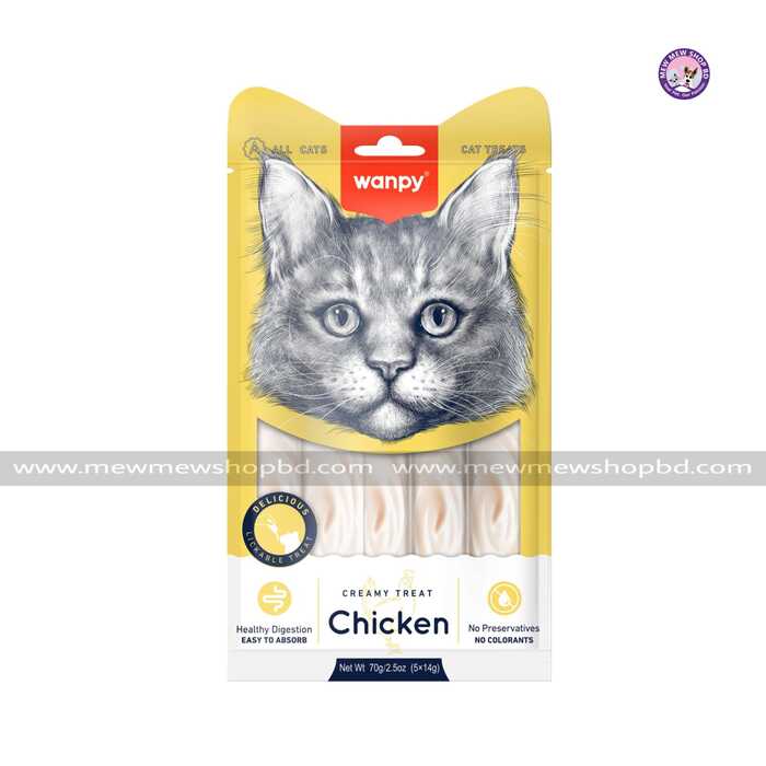 Wanpy Creamy Treats for Cats with Chicken 70g