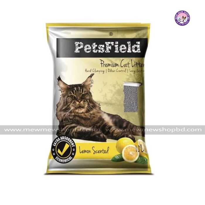 Pets Field Premium Cat Litter with Lemon Scented 10L