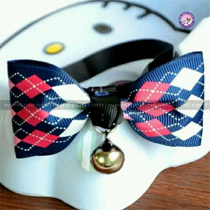 Premium Pet Bow Tie || Diamond Blue