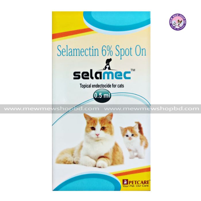 Petcare Selamec Flea and Tick Spot On for Cat 0.5ml