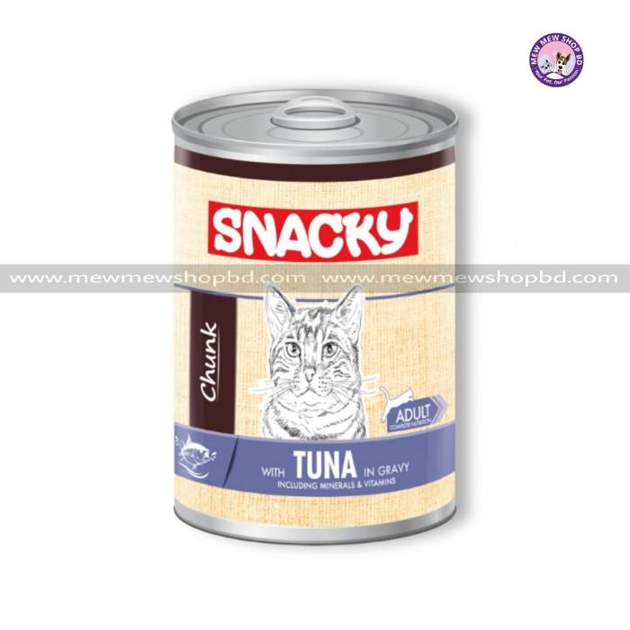 Snacky Adult Canned Food Tuna In Gravy 400G