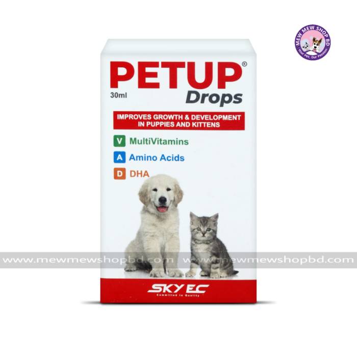Petup Multivitamin Drops for Puppies and Kittens 30ml