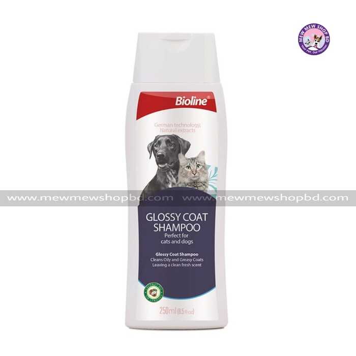 Bioline GLOSSY COAT SHAMPOO for Dogs and Cats 250ml