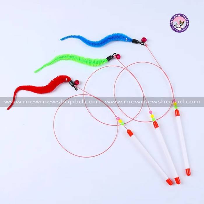 String Worm Teaser Toy for Pet Cat