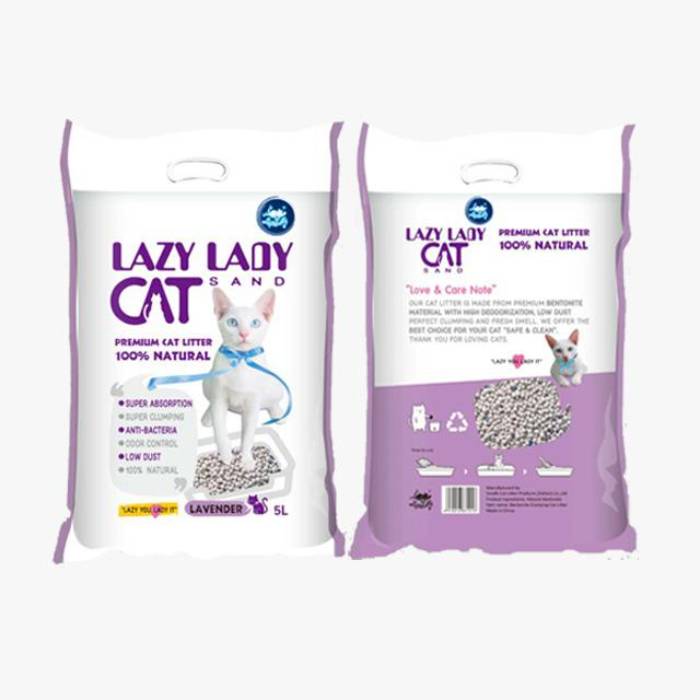 Lazy Lady Premium Bentonite Cat Litter Lavender