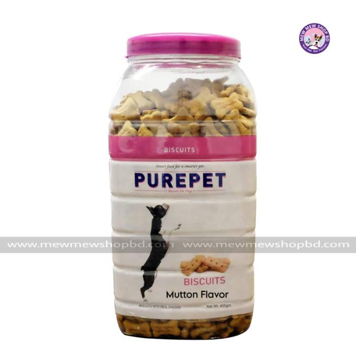 Purepet Dog Biscuit Mutton Flavour 455g