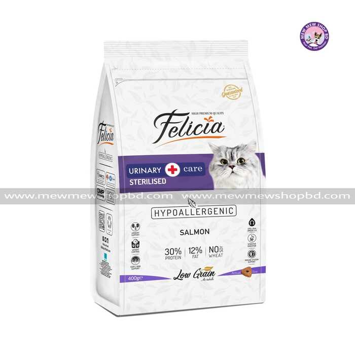 Felicia Low Grain Urinary Care Adult Salmon 400gm