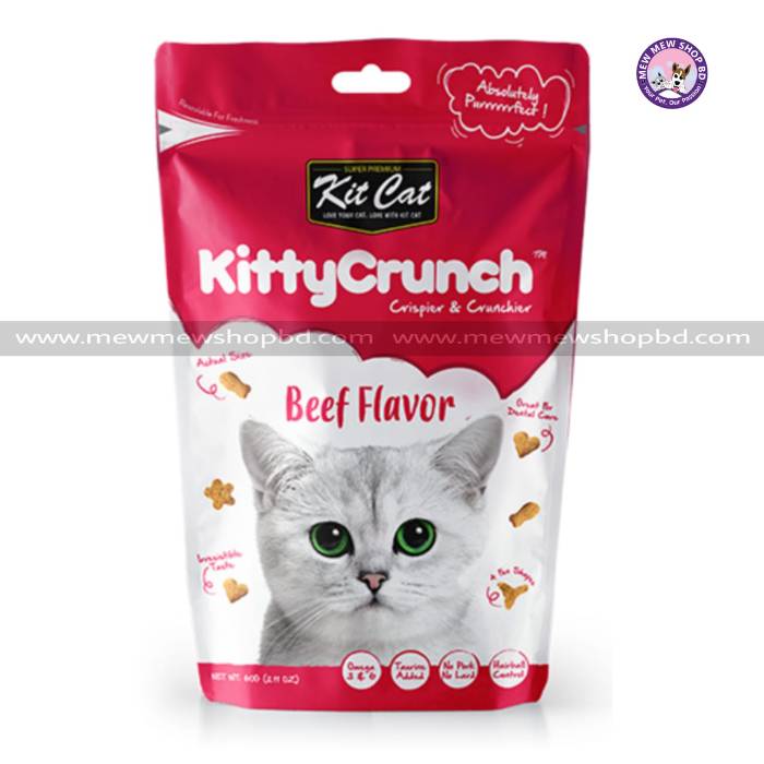 Kit Cat Treat Kitty Crunch Beef Flavor 60g