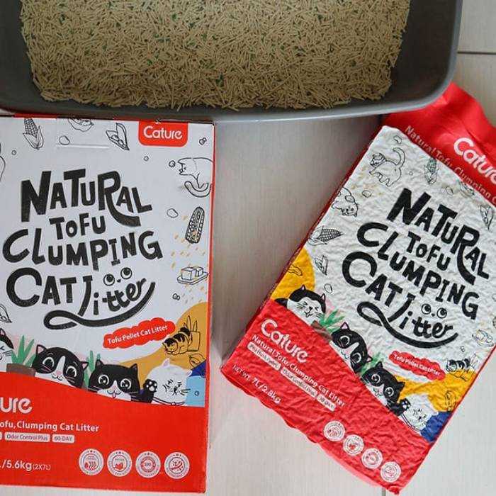 Cature Tofu Pellets – Milk Tea Flavor Clumping Cat Litter 7L/2.8kg