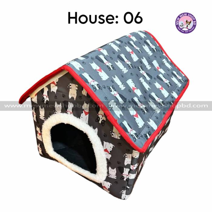 Square Shape Pet Cat House (Made In Bangladesh)