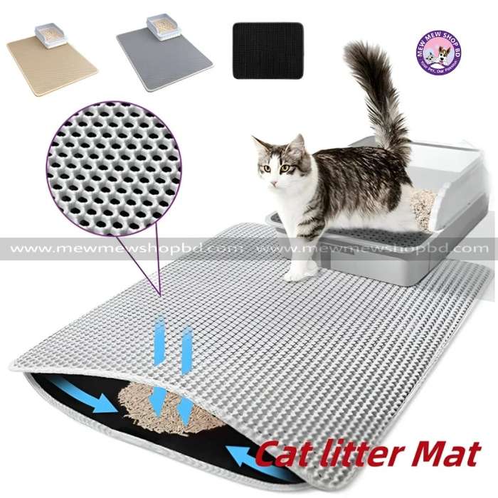 Double Sided EVE Material Waterproof Nonslip Pet cat Litter Box Mat